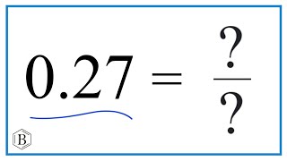 027 as a Fraction simplest form [upl. by Miehar]