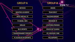 FIFA eClub World Cup 2018  THE GROUPS [upl. by Normalie]