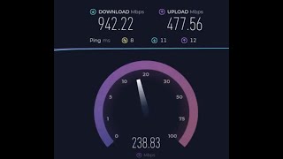 Tiscali e Open Fiber Speedtest FTTH 25Gbps FRITZBox 5530 WiFi 6 Router Internet fibra ottica [upl. by Rivard]