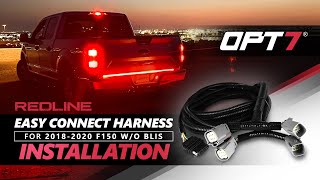 HOW TO OPT7 Redline LED Light Bar  Easy Plug amp Play Connect Harness on 2018 2019 2020 Ford F150 [upl. by Rizan]