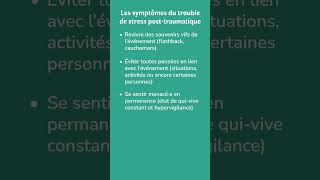 Comment savoir si on développe un trouble de stress posttraumatique [upl. by Wylie]