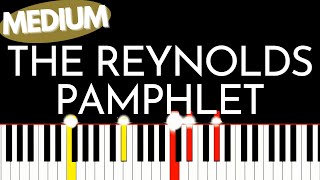 Hamilton The Reynolds Pamphlet Medium piano tutorial Karaoke Version [upl. by Winser]