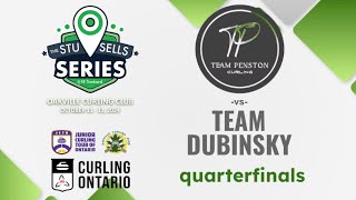 Stu Sells U18 Tankard  Quarterfinals  Penston vs Dubinsky [upl. by Baxie]