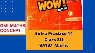 Extra practice of chapter 14 Q10 to 16 class 8 wow maths maths science [upl. by Henry]