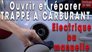 Ouvrir et réparer une trappe à carburant  Forcer louverture ou changer la serrure trappe à essence [upl. by Werby69]