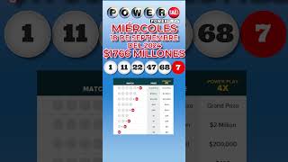 Resultados Powerball Miércoles 18 de Septiembre 2024 Jackpot 1766 Millones de dólares [upl. by Loring]