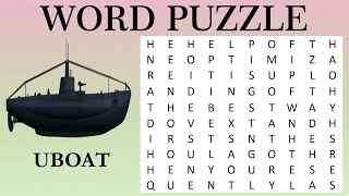 Word Puzzle  🚗 Find the Word Can You Spot All the Means of Transport 🚁 Challenge Your Brain Now 🧠 [upl. by Engedus888]