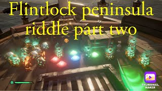 Flintlock peninsula sea of thieves Athena’s riddle [upl. by Norred77]