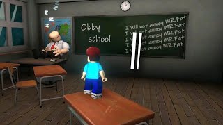 School Break Obby Escape game walkthrough all levels gameplay Part 1 [upl. by Ssilb951]