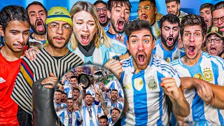 Argentina vs Colombia  Reacciones de Amigos  FINAL Copa América 2024 [upl. by Alleahcim]