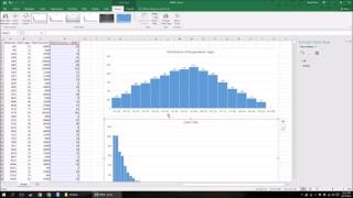 How to Make a Histogram in Excel 2016 [upl. by Koslo]