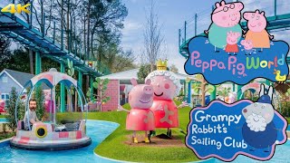 Grampy Rabbits Sailing Club  POV in 4K  Boat Ride at Peppa Pig World [upl. by Irrem]