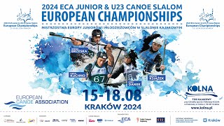 Sunday Semifinal  2024 ECA Junior and U23 Canoe Slalom European Championships Krakow [upl. by Sekofski]