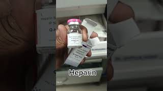 Heparin injectionviralvideo nursingheparinbiologydoctor aiimsdelhineetbloodthinner norcet [upl. by Veron]