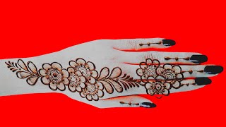 New Stylish Arabic Mehndi Design Simple And Easy Back Hand  New Mehndi Design 2024  Mehndi Design [upl. by Etom]