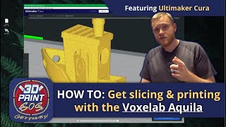 How to get slicing amp printing with the Voxelab Aquila 3D Printer using Cura [upl. by Schuyler]