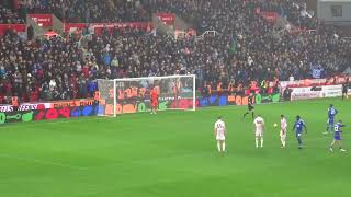 Stoke City  Daka penalty for Leicester [upl. by Kcirttap930]