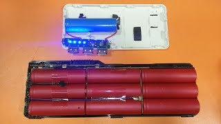 How to Make a 20000 mAh Power Bank from Scrap Laptop Battery Homemade electronics [upl. by Doss718]