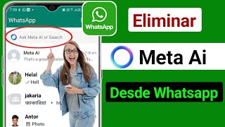 Cómo eliminar Meta Ai de Whatsapp [upl. by Bathelda674]