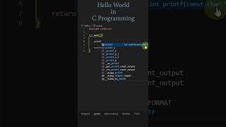 hello world program in c [upl. by Arathorn458]