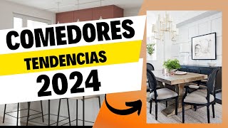 ✅ COMEDORES MODERNOS 2024 COLORESESTILOS👉Tendencias mesas sillas lámparas🚨 [upl. by Hyacinth]