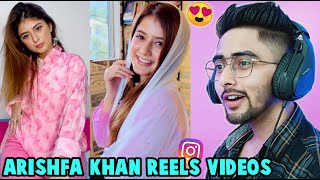 Reaction on Arishfa Khan Latest Reel Videos 2022  Chanpreet Chahal [upl. by Aicilihp]