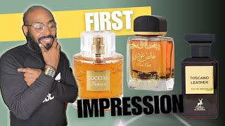 OMG First Impression  Toscano Leather  Cocktail Intense  Pure Oudi  Bomb or Dud [upl. by Ivetts]