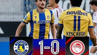 Asteras Tripolis Vs Olympiakos 10ALL GOALSHILIGHTS 1024 [upl. by Audy]