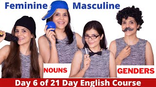 Gender of Nouns in English Grammar  Masculine amp Feminine Gender  ChetChat English [upl. by Tayler]