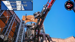 FLY Construction Footage  January 2019  Phantasialand  Chall Chats [upl. by Anigger]