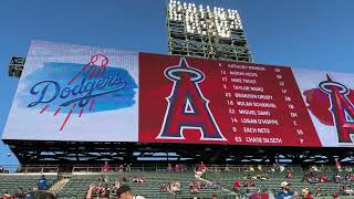 Pre season Angels starting lineup vs dodgers [upl. by Ilaw]