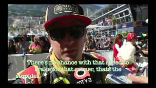 Kimi Räikkönen Monaco 2013 post race interview about Perezs stupidity [upl. by Rothenberg807]