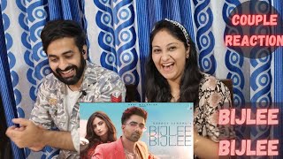 Harrdy Sandhu  Bijlee Bijlee ft Palak Tiwari  Jaani  BPraak  Arvindr Khaira  Couple Reaction [upl. by Atsirtal]