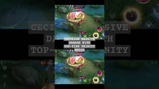 Cecilion Gameplay Cecilion TOP TIER TRINITY BUILD for MAXIMUM Damage 2024 Best Build mlbb fyp [upl. by Mellisent]