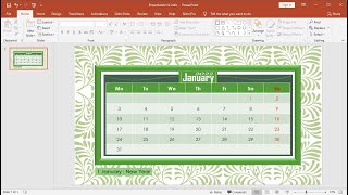 PowerPoint Training How to Make a Custom Calendar 2022 in PowerPoint [upl. by Nnaeirrac]