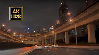 【4K HDR】Shanghai night drive downtown Colorful Yanan Elevated Road [upl. by Christabelle573]