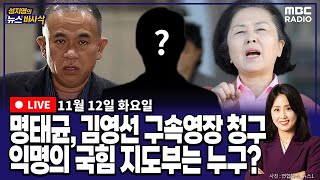 뉴스바사삭FULL서정욱X김상일 명태균 김영선 구속영장 청구 그날 밤 두 변호사의 맞장토론 MBC 241112 방송 [upl. by Eves]