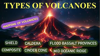 Types Of Volcanoes  Mid Oceanic Ridge  Flood Basalt Provinces  Sea Floor Spreading [upl. by Wait]