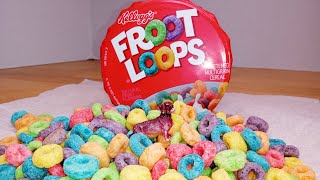 Unboxin Doxin  Kelloggs Froot Loops Mini Cup Cereal [upl. by Holofernes479]