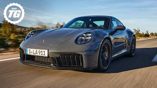 FIRST LOOK Hybrid Porsche 911 GTS – 534bhp Bigger Engine Trick Turbo EBoost [upl. by Duahsar]