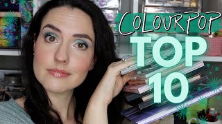 TOP 10 Favorite ColourPop Palettes of the YEAR  Best of the BEST COLOURPOP PALETTES of 2022 [upl. by Alaet700]