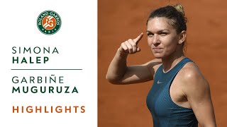 Simona Halep vs Garbine Muguruza  SemiFinal Highlights I RolandGarros 2018 [upl. by Eelan676]