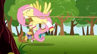 Fluttershys Training Montage  My Little Pony Friendship Is Magic  Season 2 [upl. by Nadiya]