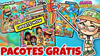 PACOTES GRATIS NO AVATAR WORLD PAZU GAMES [upl. by Berkin]