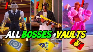 ALL Bosses Mythic Weapons amp Vault Locations Guide  Fortnite Remix Chapter 2 [upl. by Innattirb971]