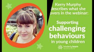 Kerry Murphy Supporting challenging behaviour in young children [upl. by Roi580]