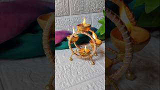 DIY Diya Stand From old bangles✨ Diwali Decoration ideas  shorts ytshorts diy decoritem craft [upl. by Ahsennek]