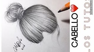 COMO DIBUJAR CABELLO MÁS REALISTA  Lápices de grafito  TIPS [upl. by Darill694]