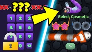 Slitherio CODE SKINS COSMETIC ITEMS  100000000K MASS AT START  Code slitherio [upl. by Shani253]