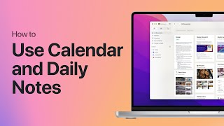 How to Use Calendar Daily Notes in Craft [upl. by Yssej958]